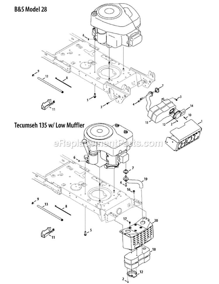 Page A Diagram and Parts List for 13AL771H029 2008 Yard Machines Lawn Tractor